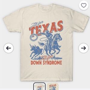 Texas Rangers All for Texas All for Down Syndrome t-shirt
